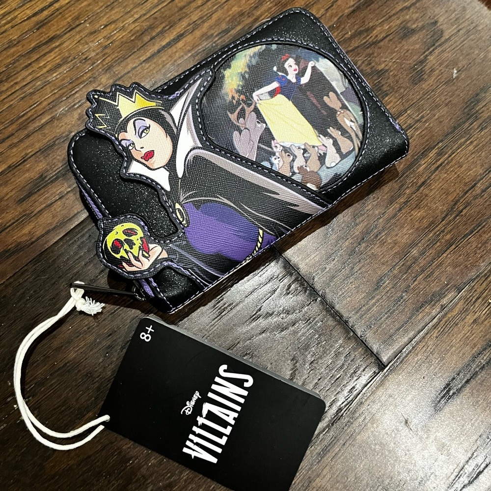 Loungefly Disney Villains Black Wallet - Snow White , Evil Queen